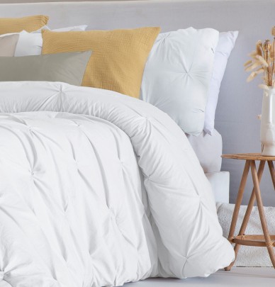 Couvre-lit matelassé Miranda blanc Antilo