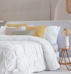 Couvre-lit matelassé Miranda blanc Antilo - Blancollection