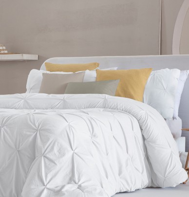 Couvre-lit matelassé Miranda blanc Antilo