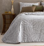 Couvre-lit matelassé Dylan gris Antilo - Blancollection