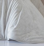 Couvre-lit velours matelassé Mirabela blanc cassé Antilo - Blancollection