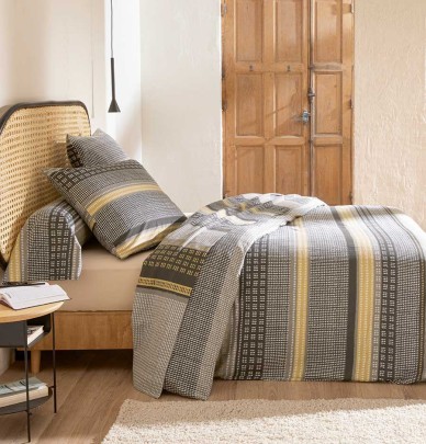 Parure flanelle drap + taies Jules Tradilinge