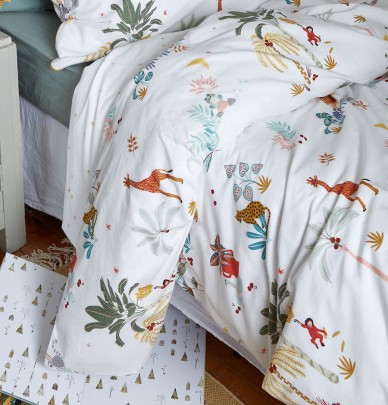 Housse de couette La Jungle Enchantée Sylvie Thiriez