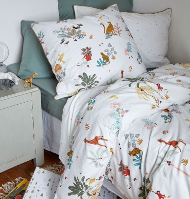 Housse de couette La Jungle Enchantée Sylvie Thiriez