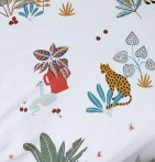 Taie d'oreiller enfant La Jungle Enchantée Sylvie Thiriez - Blancollection