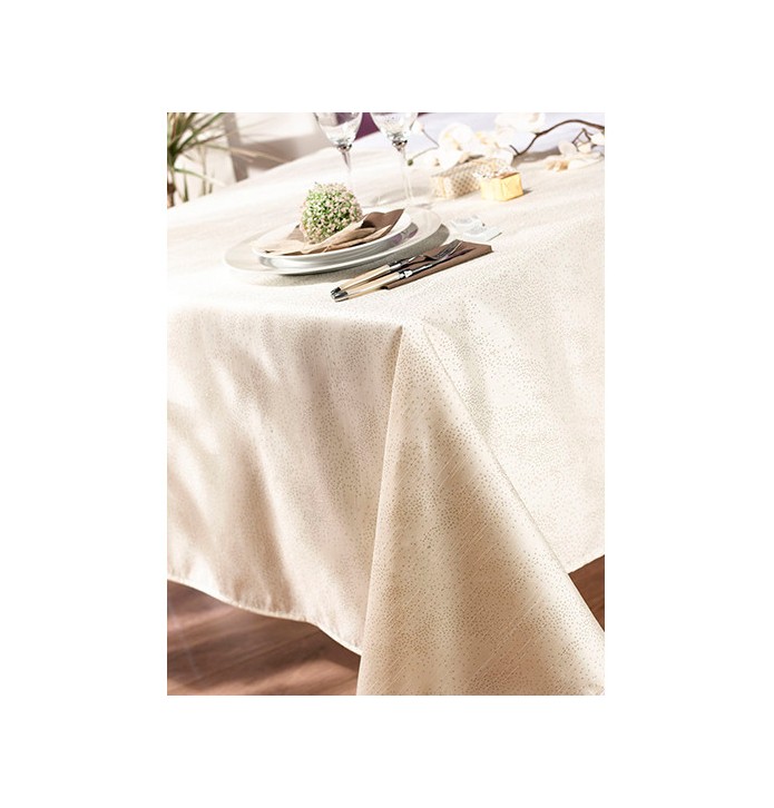 Nappe polyester Anthéa ivoire Calitex - Blancollection