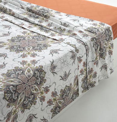 Drap percale Juliette blanc Aude de Balmy