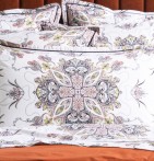 Parure de lit percale Juliette blanc La maison de Balmy - Blancollection