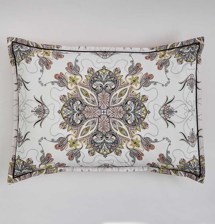 Parure de lit percale Juliette blanc La maison de Balmy - Blancollection