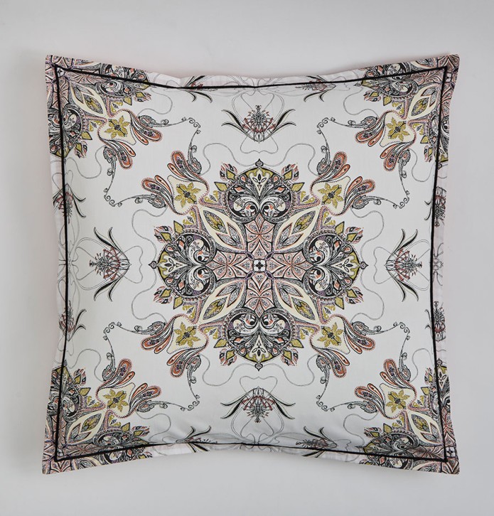 Parure de lit percale Juliette blanc La maison de Balmy - Blancollection