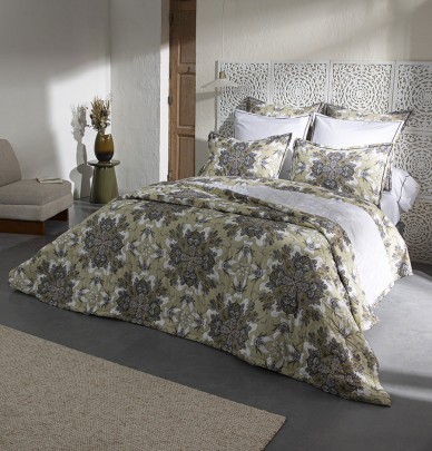 Drap percale Juliette vert La Maison de Balmy