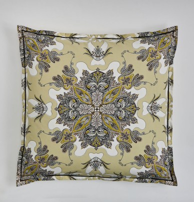 Taie d'oreiller percale Juliette vert La Maison de Balmy