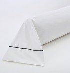Taie de traversin percale blanche La Maison de Balmy