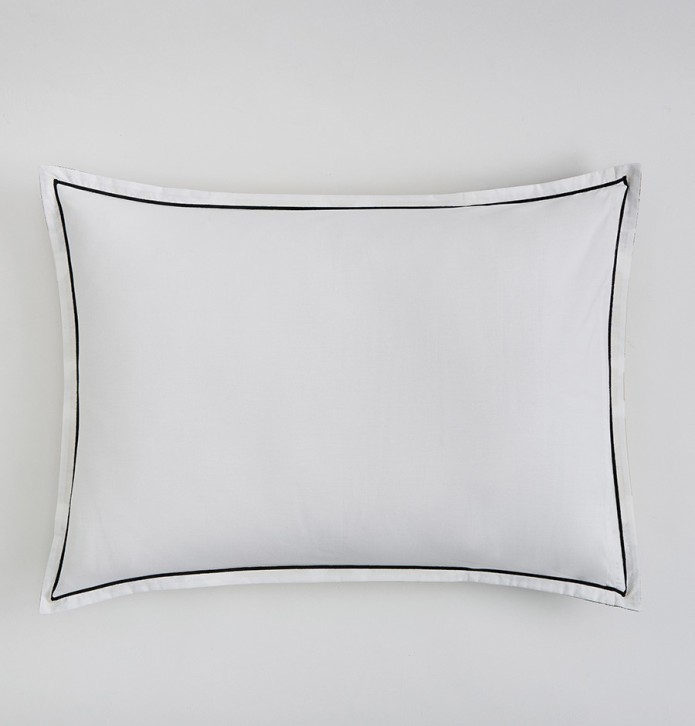 Parure de lit percale Juliette vert La maison de Balmy - Blancollection