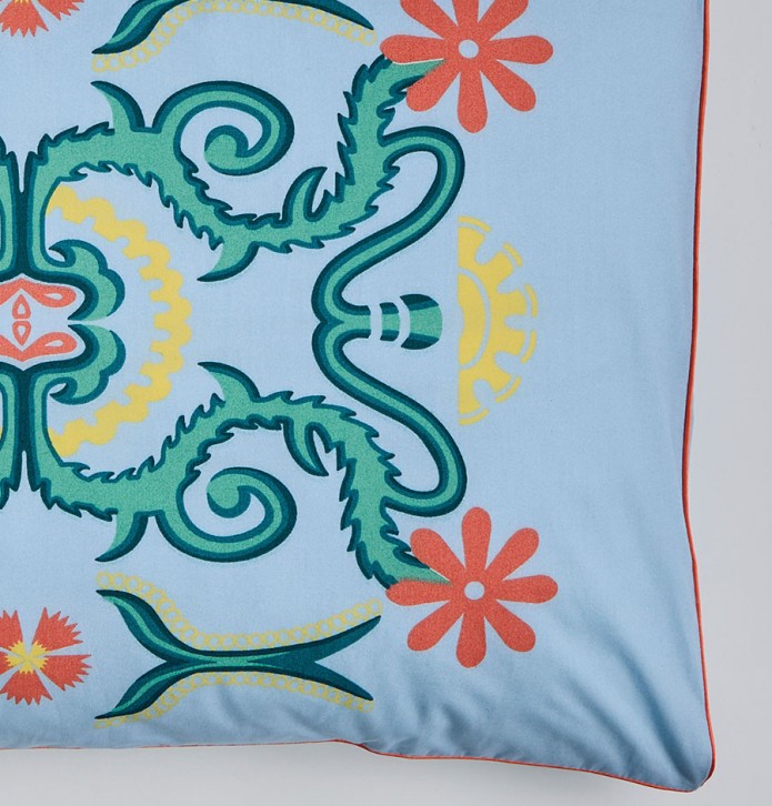 Taie d'oreiller percale Louison La maison de Balmy - Blancollection