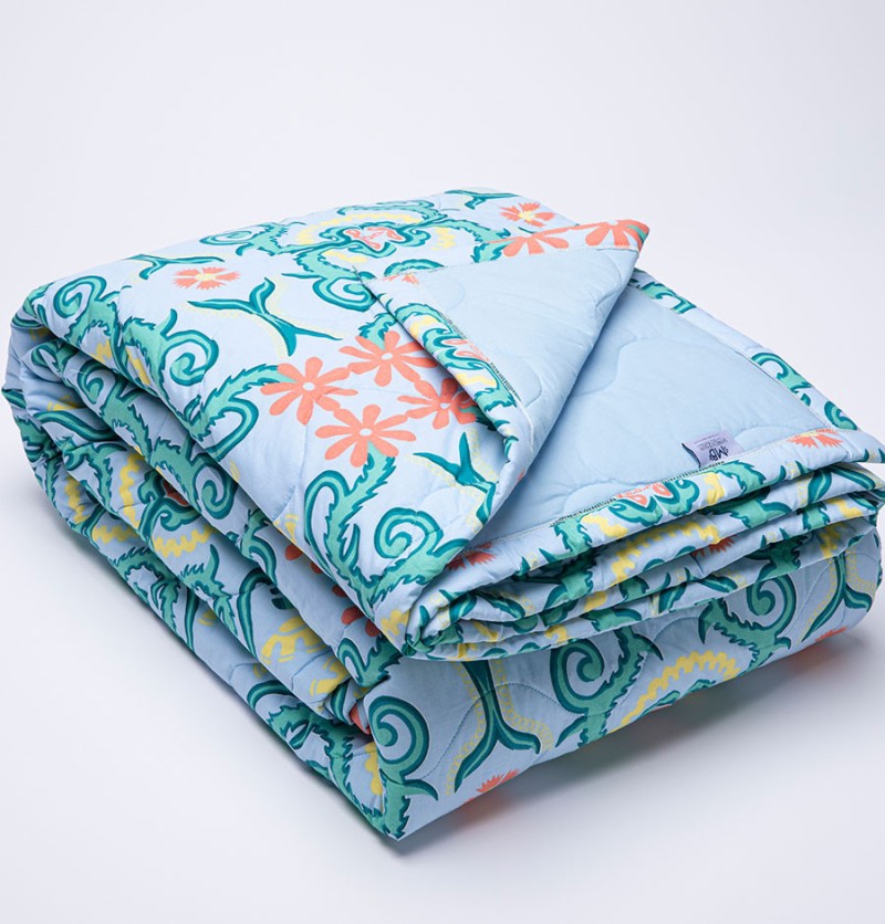 Boutis percale louison 260x250cm - la maison de balmy