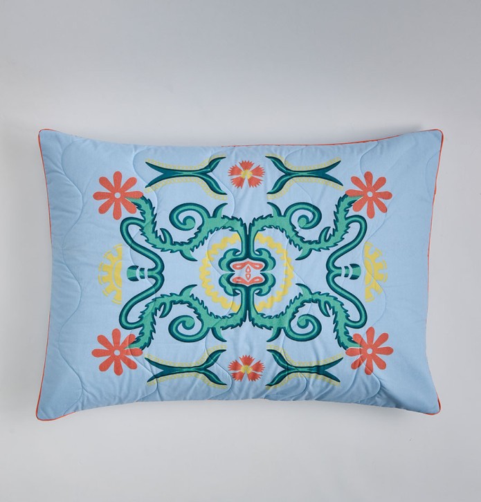 Taie d'oreiller boutis Louison La maison de Balmy - Blancollection