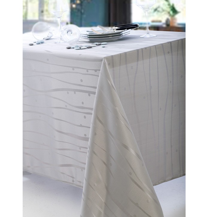 Nappe polyester Fizzy Calitex - Blancollection