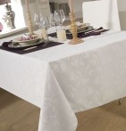 Nappe damassée Ombra blanc Calitex