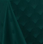 Nappe damassée polyester Scale vert Calitex - Blancollection
