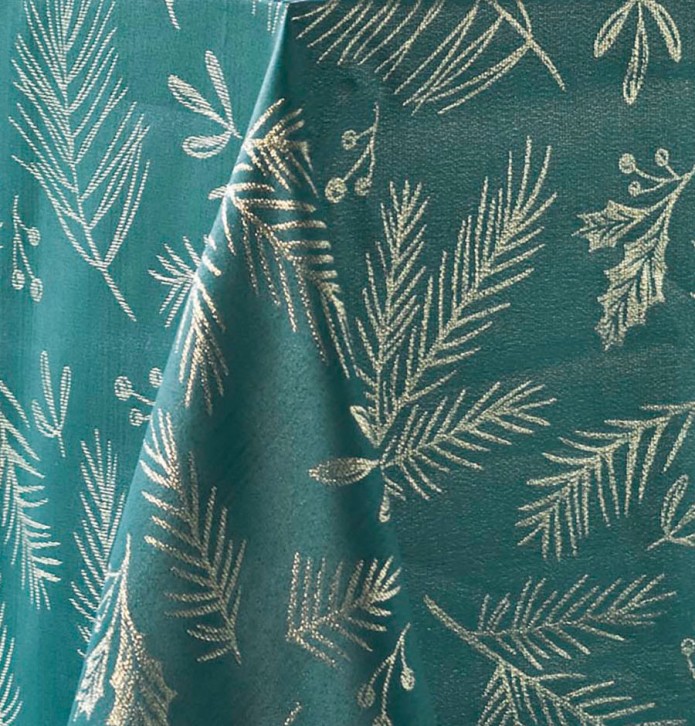 Nappe polyester Risoux vert Calitex - Blancollection