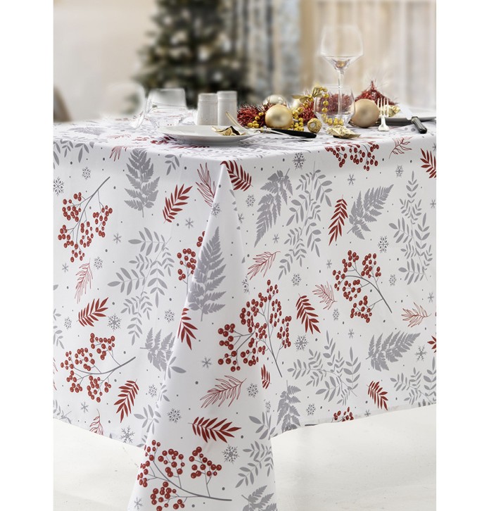 Nappe polyester Douceur Hivernale Calitex - Blancollection