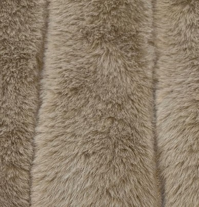 Couvre lit fausse fourrure Hermine naturel Vent du Sud