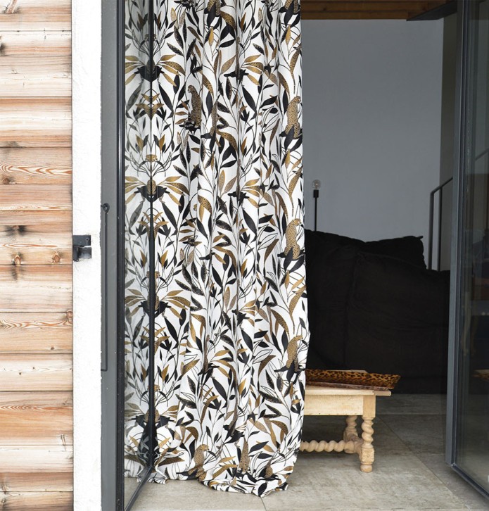 Rideau jacquard Bakara Qabane - Blancollection
