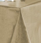 Nappe toile cirée Effet Tissage or Calitex - Blancollection