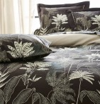 Parure de lit satin Cayenne ébène en promo -30% Tradilinge - Blancollection