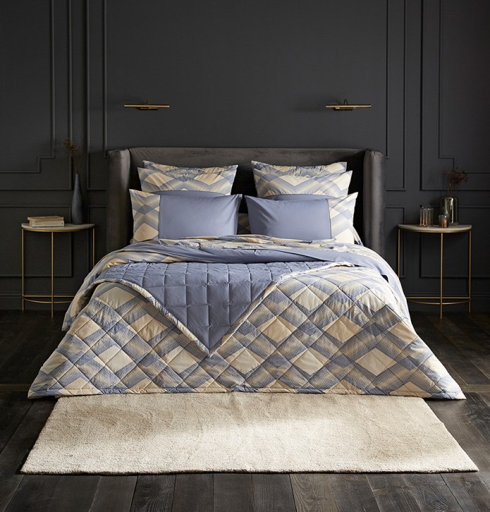 Housse de couette percale Hélios La maison de Balmy - Blancollection