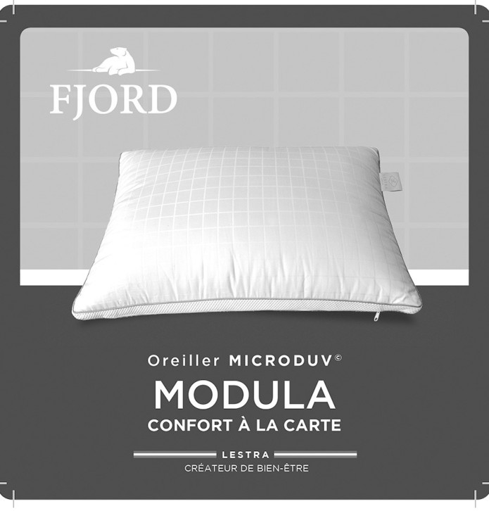 Oreiller Fjord Modula déhoussable - Blancollection