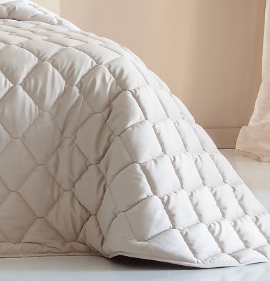 Couvre-lit matelassé Tivoli beige clair Antilo