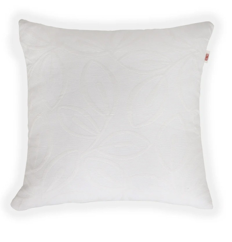 Housse coussin Agnès blanc Antilo
