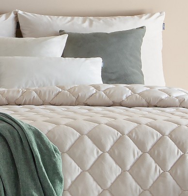 Housse coussin velours Tivoli beige clair Antilo