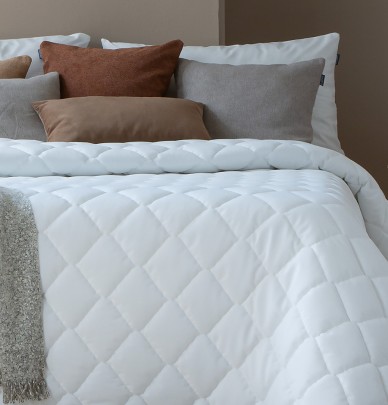 Housse coussin velours Tivoli blanc Antilo