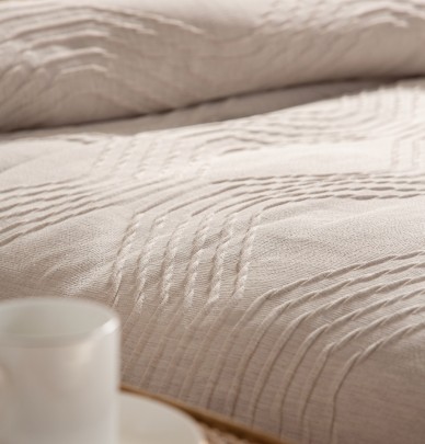 Couvre lit matelassé Gilda lin Antilo