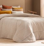 Couvre-lit matelassé Gilda beige Antilo - Blancollection
