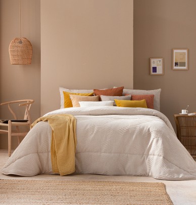 Couvre lit matelassé Gilda lin Antilo
