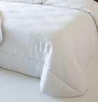 Couvre-lit matelassé Gilda blanc Antilo - Blancollection
