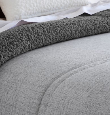 Couvre-lit matelassé Doly gris Antilo