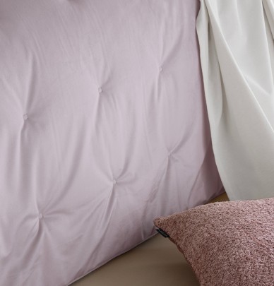 Couvre lit matelassé Jess rose pâle Antilo