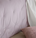 Couvre-lit velours matelassé Jess rose pâle Antilo - Blancollection
