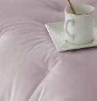 Couvre-lit velours matelassé Jess rose pâle Antilo - Blancollection