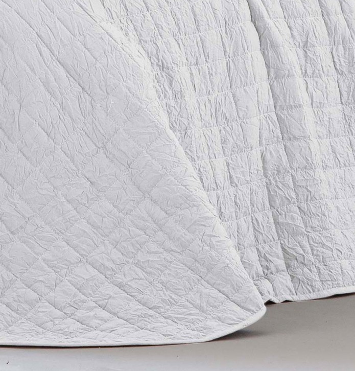 Couvre-lit matelassé Lares blanc Antilo - Blancollection