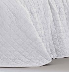 Couvre-lit matelassé Lares blanc Antilo - Blancollection