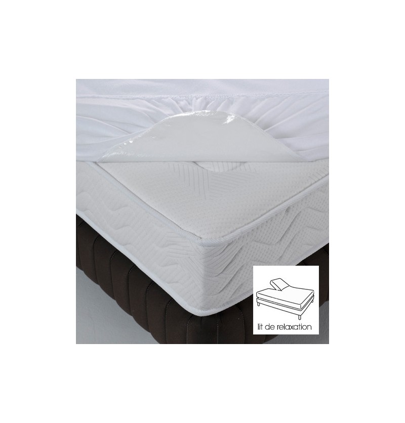 Protège-matelas molleton imperméable – literie de relaxation - Têtes OU pieds relevables Tissage du Moulin