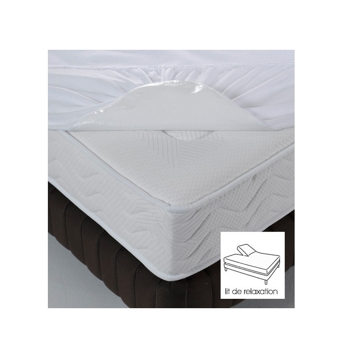 Protège-matelas molleton imperméable – literie de relaxation - Têtes OU pieds relevables Tissage du Moulin