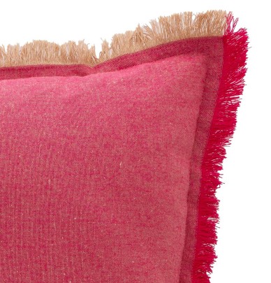 Housse coussin Kasia rouge fraise Antilo