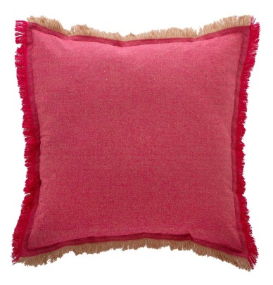 Housse coussin Kasia rouge fraise Antilo